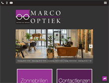 Tablet Screenshot of marco-optiek.nl